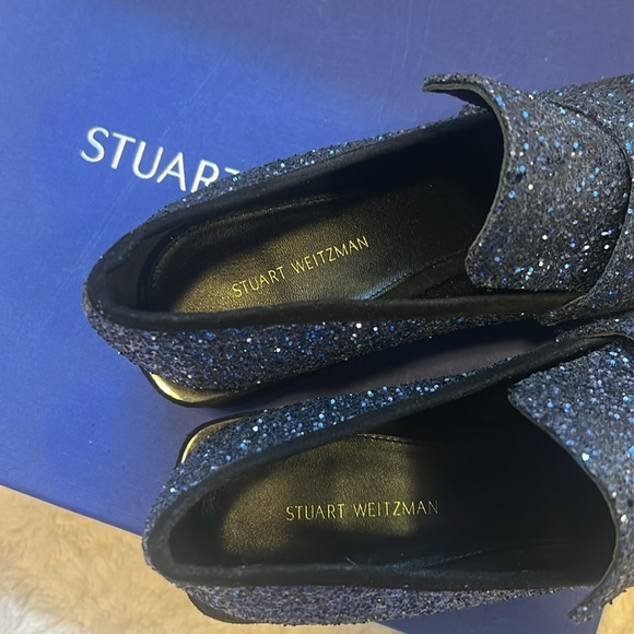 Stuart Weitzman blue glitter *LIKE NEW* shoes - Picture 5 of 7